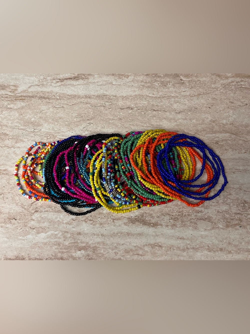Multi-Color Bead Jewelry, set of 18